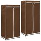 vidaXL Vaatekaapit 2 kpl ruskea 75x50x160 cm hinta ja tiedot | Kaapit | hobbyhall.fi