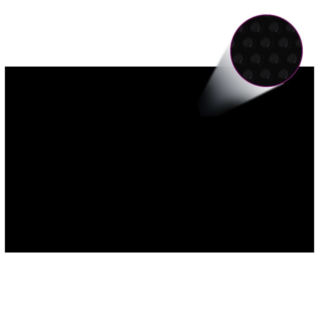 vidaXL Uima-altaan suoja suorakulmainen 1000x600 cm PE musta hinta ja tiedot | Uima-allastarvikkeet | hobbyhall.fi
