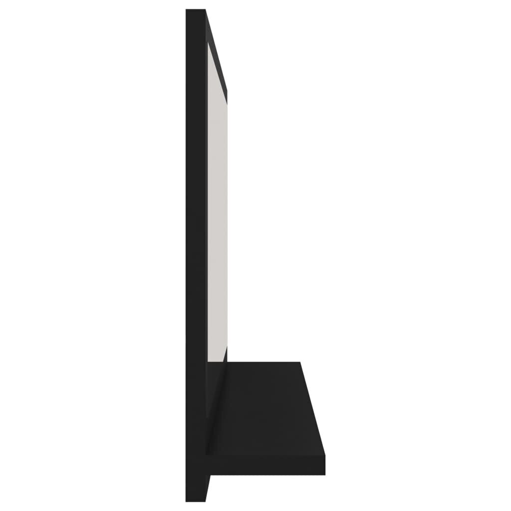 vidaXL Kylpyhuonepeili musta 60x10,5x37 cm lastulevy hinta ja tiedot | Kylpyhuonepeilit | hobbyhall.fi