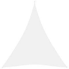 vidaXL Aurinkopurje Oxford-kangas kolmio 4x5x5 m valkoinen hinta ja tiedot | Aurinkovarjot ja markiisit | hobbyhall.fi