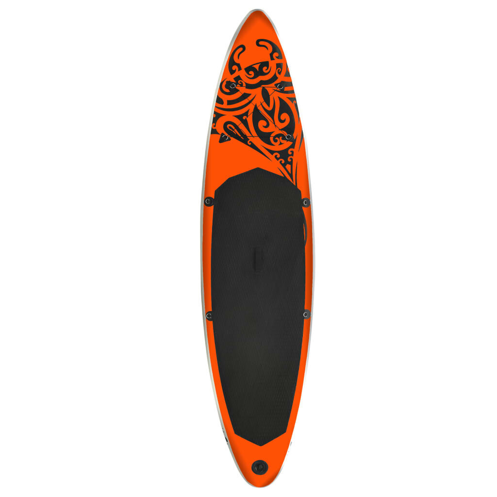 vidaXL Täytettävä SUP-lautasarja 320x76x15 cm oranssi hinta ja tiedot | SUP-laudat | hobbyhall.fi