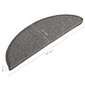 vidaXL Porrasmatot 15 kpl harmaa 56x17x3 cm hinta ja tiedot | Isot matot | hobbyhall.fi