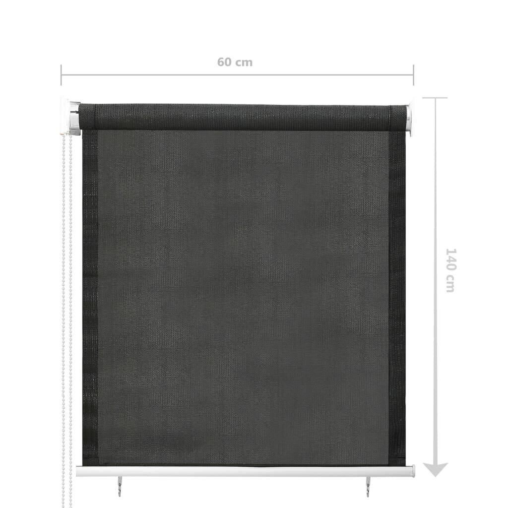 vidaXL Rullaverho ulkotiloihin 60x140 cm antrasiitti hinta ja tiedot | Rullaverhot | hobbyhall.fi