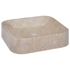 vidaXL Pesuallas harmaa 40x40x10 cm marmori hinta ja tiedot | Pesualtaat | hobbyhall.fi