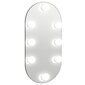 vidaXL Peili LED-valoilla 40x20 cm lasi soikea hinta ja tiedot | Peilit | hobbyhall.fi