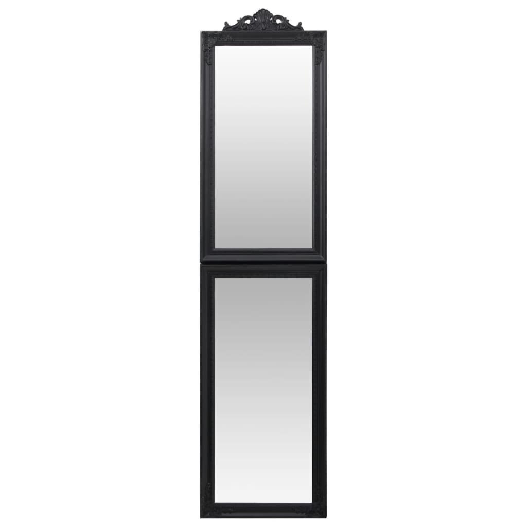 vidaXL Vapaasti seisova peili musta 50x200 cm hinta ja tiedot | Peilit | hobbyhall.fi