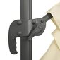 vidaXL Riippuva kaksois-aurinkovarjo hiekanvalkoinen 400x300 cm hinta ja tiedot | Aurinkovarjot ja markiisit | hobbyhall.fi