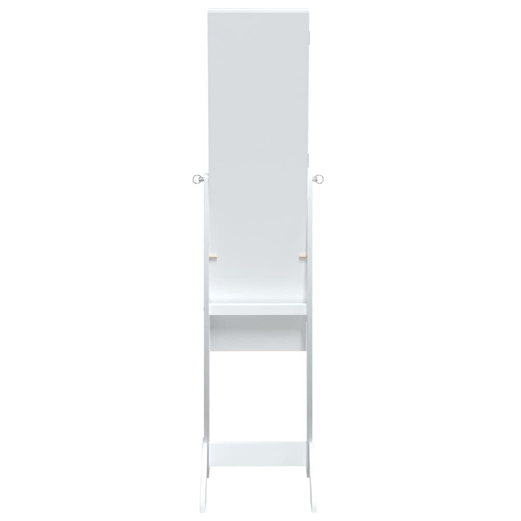 vidaXL Vapaasti seisova peili valkoinen 34x37x146 cm hinta ja tiedot | Peilit | hobbyhall.fi
