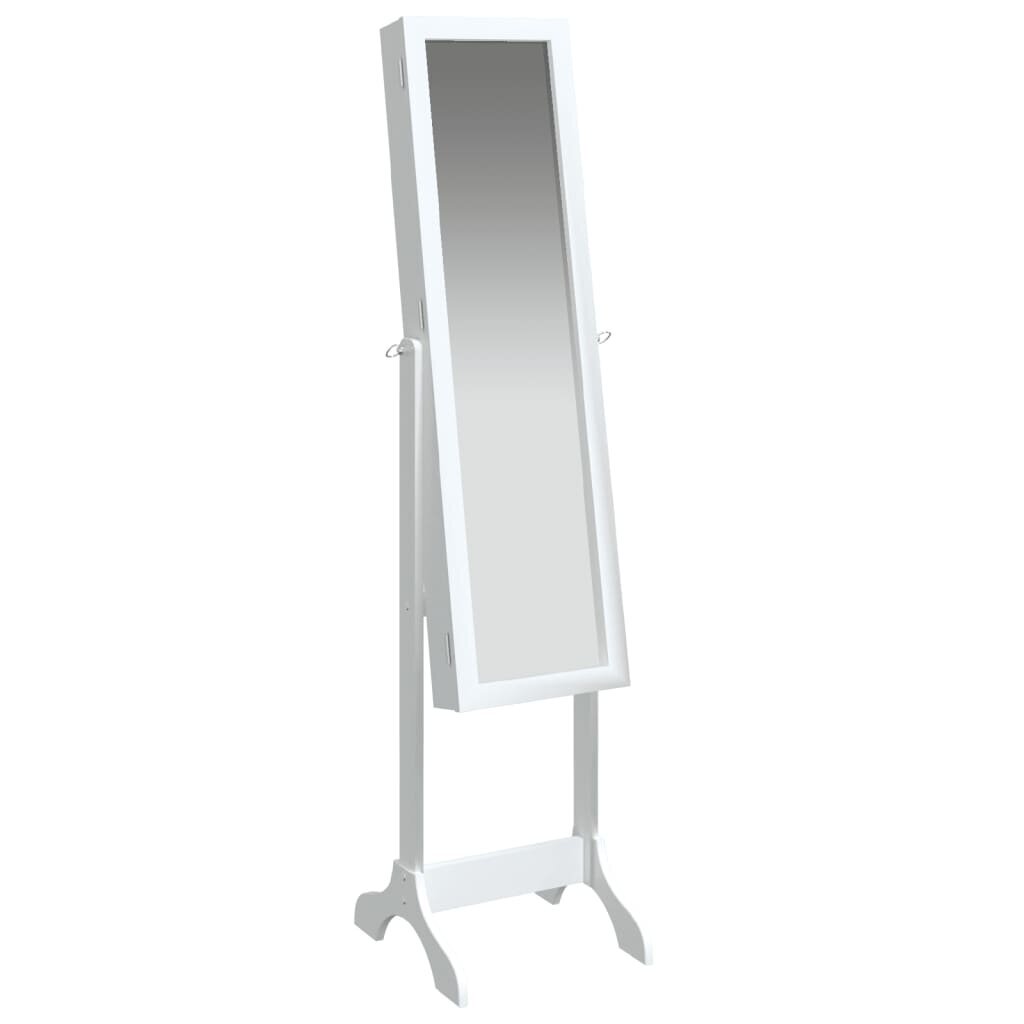 vidaXL Vapaasti seisova peili valkoinen 34x37x146 cm hinta ja tiedot | Peilit | hobbyhall.fi
