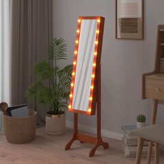 vidaXL Vapaasti seisova peili LED-valoilla 34x37x146 cm hinta ja tiedot | Peilit | hobbyhall.fi