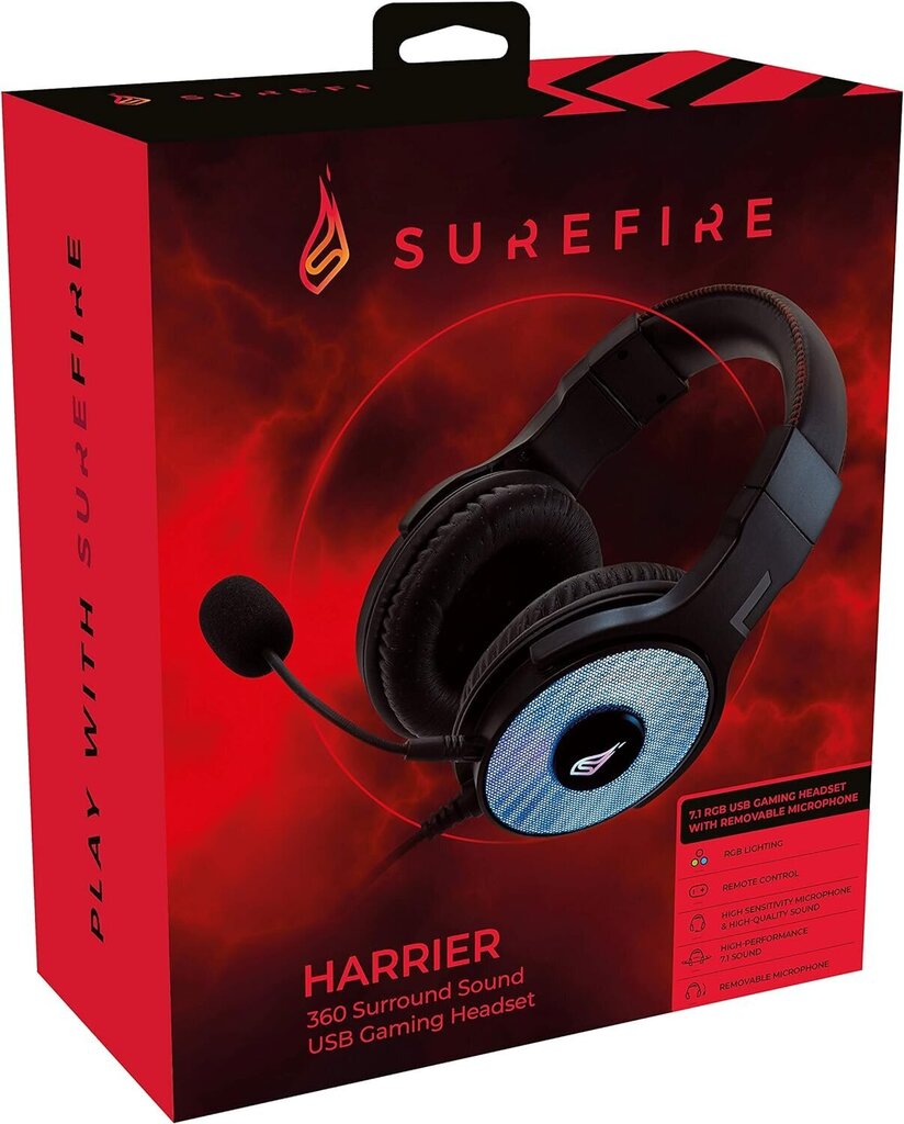 Surefire Harrier -pelikuulokkeet hinta ja tiedot | Kuulokkeet | hobbyhall.fi