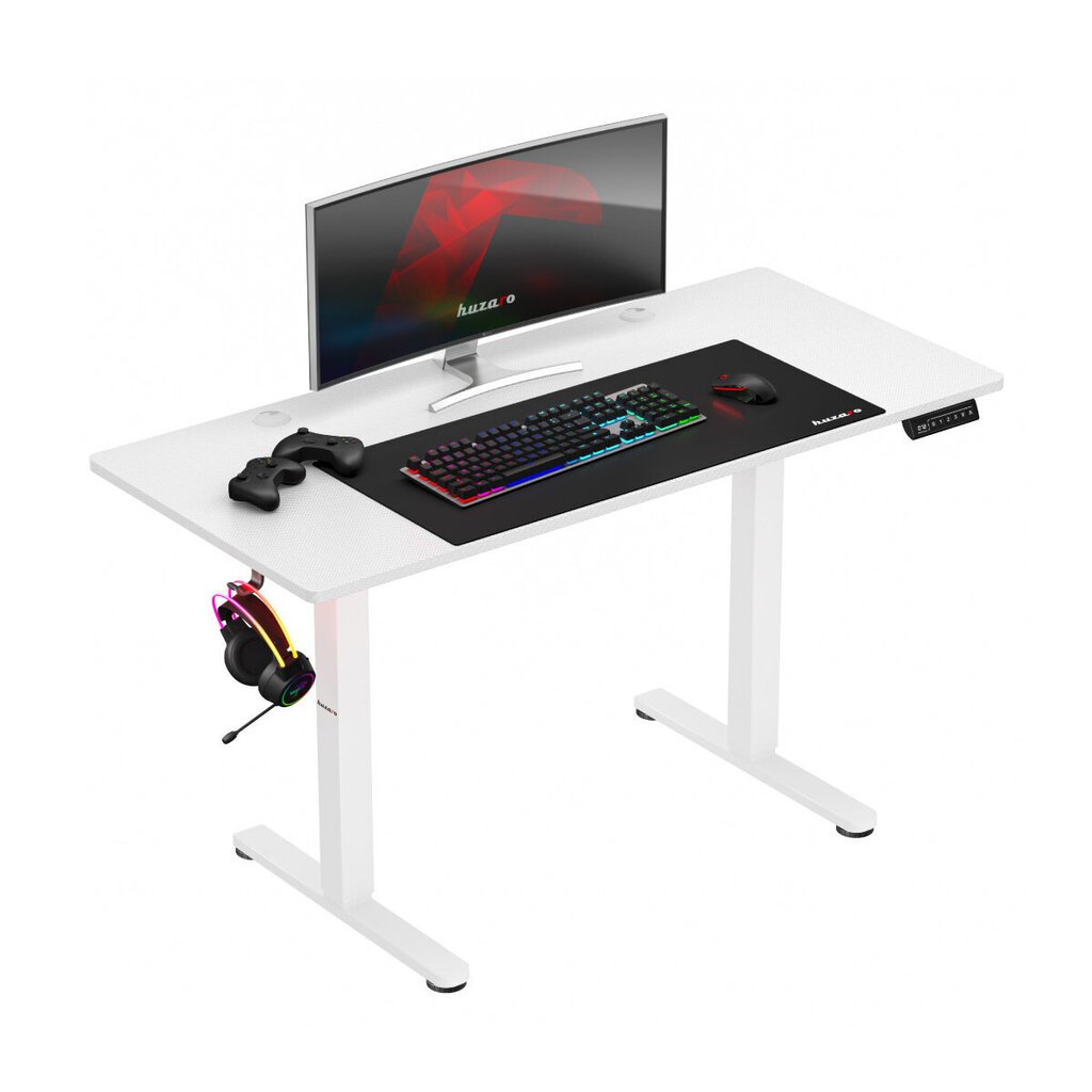 Huzaro Hero 8.2 Valkoinen sähköinen työpöytä hinta ja tiedot | Tietokonepöydät ja työpöydät | hobbyhall.fi