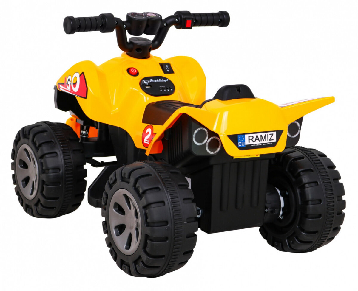 Quad the Fastest mönkijä lapsille, keltainen hinta ja tiedot | Lasten sähköautot | hobbyhall.fi