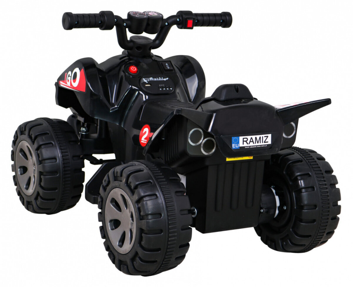 Quad the Fastest mönkijä lapsille, musta hinta ja tiedot | Lasten sähköautot | hobbyhall.fi