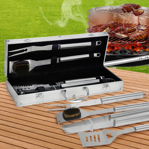 Grillityökalusarja BBQ, 4 kpl hinta ja tiedot | Grillitarvikkeet ja -välineet | hobbyhall.fi