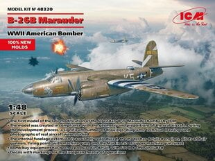 Liimattava malli ICM 48320 WWII American Bomber B-26B Marauder 1/48 hinta ja tiedot | Koottavat pienoismallit | hobbyhall.fi