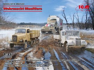 Liimattava malli ICM DS3522 Wehrmacht Maultiers 1/35 hinta ja tiedot | Koottavat pienoismallit | hobbyhall.fi