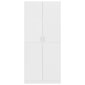 vidaXL Vaatekaappi valkoinen 80x52x180 cm lastulevy hinta ja tiedot | Kaapit | hobbyhall.fi