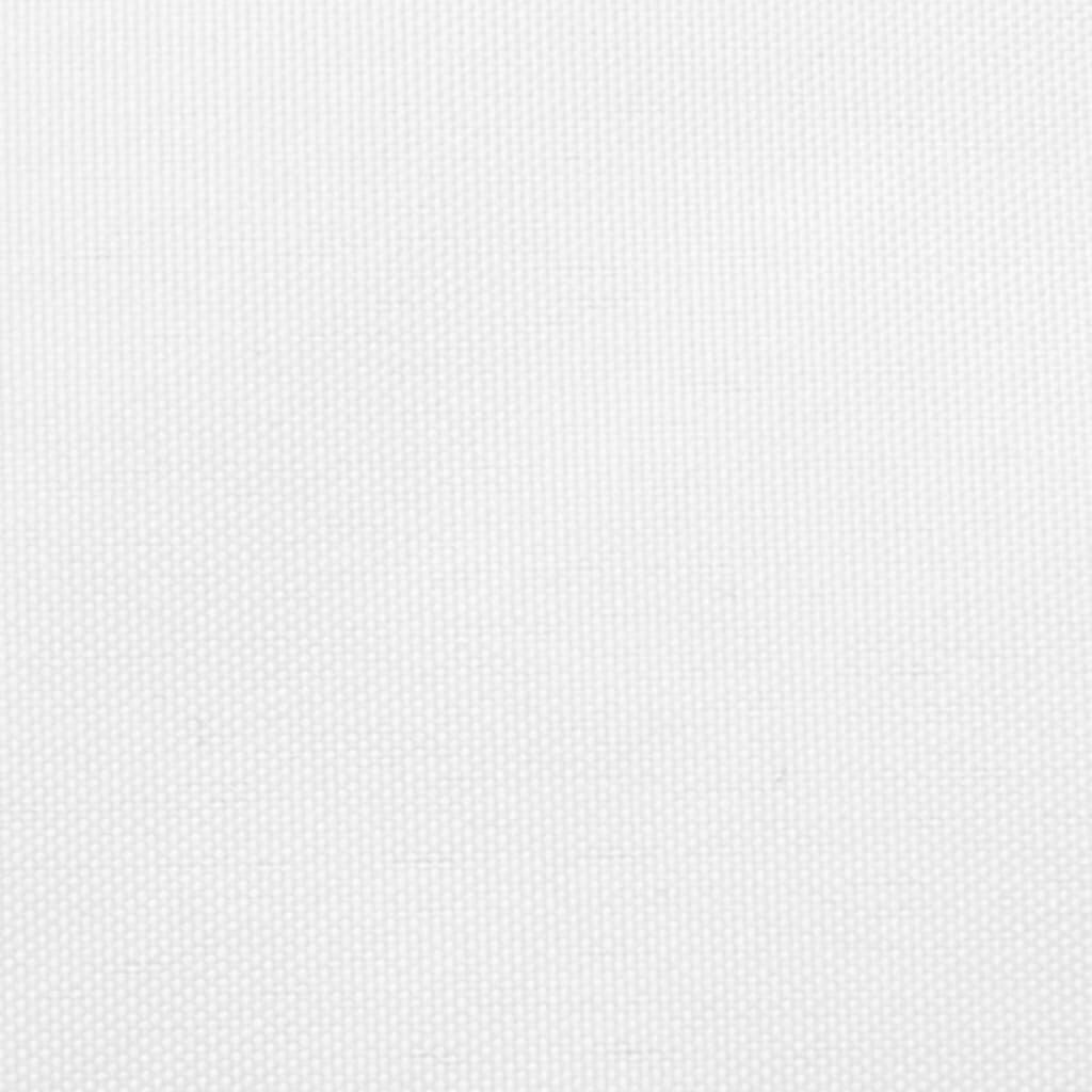 vidaXL Aurinkopurje Oxford-kangas kolmio 4x4x5,8 m valkoinen hinta ja tiedot | Aurinkovarjot ja markiisit | hobbyhall.fi