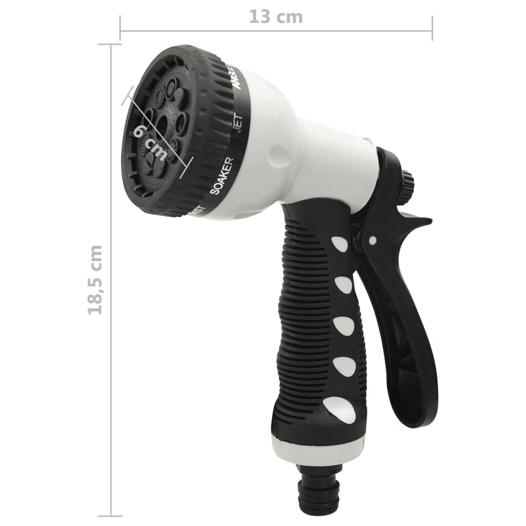 314672 vidaXL 9 Function Garden Spray Gun Set hinta ja tiedot | Puutarhaletkut, kastelukannut ja muut kastelutarvikkeet | hobbyhall.fi