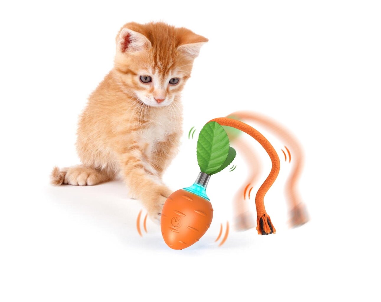 Interaktiivinen älykäs lelu kissoille pallo Smart Cat Ball Carrot hinta ja tiedot | Kissan lelut | hobbyhall.fi