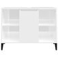 vidaXL Pesuallaskaappi korkeakiilto valkoinen 80x33x60 cm hinta ja tiedot | Kylpyhuonekaapit | hobbyhall.fi