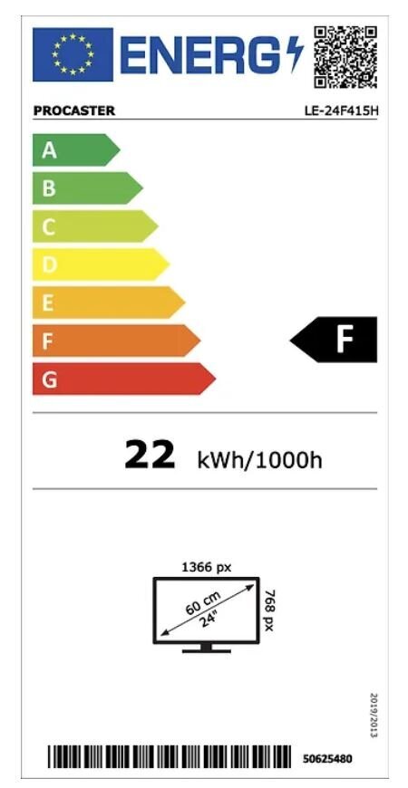 ProCaster LE-24F415H hinta ja tiedot | Televisiot | hobbyhall.fi