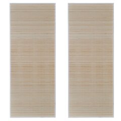 vidaXL Suorakulmaiset bambumatot 2 kpl 120x180 cm hinta ja tiedot | Isot matot | hobbyhall.fi