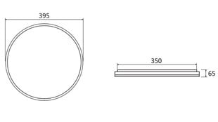 Kattovalo 3000K, 32W, harmaa, LD-ATOL32W-WW-02, GTV hinta ja tiedot | Upotettavat valaisimet ja LED-valaisimet | hobbyhall.fi