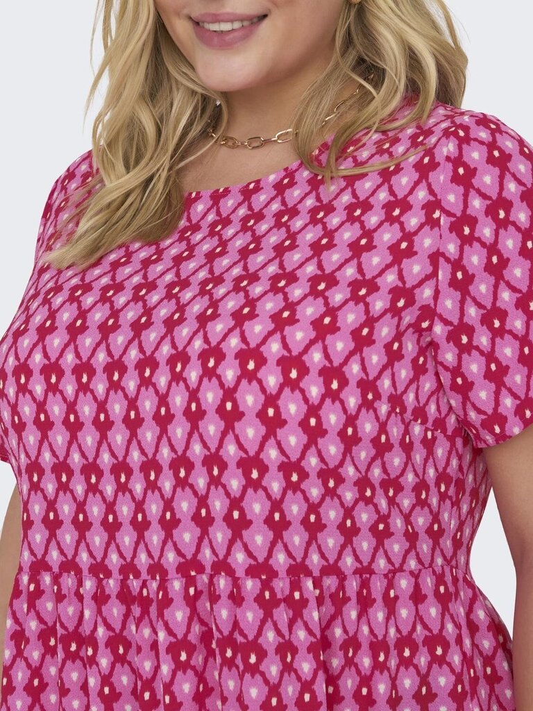 Only Carmakoma naisten mekko 15312232*02, pinkki/punainen 5715512817385 hinta ja tiedot | Mekot | hobbyhall.fi