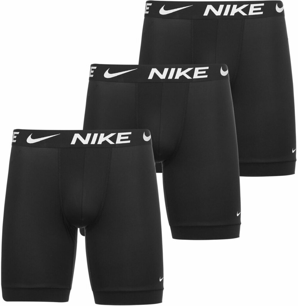 Nike bokserit miehille, 3 kpl, mustat hinta ja tiedot | Miesten alushousut | hobbyhall.fi