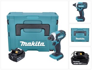 Makita DTD 152 RY1J 18V Li-Ion akkuiskunväännin Makpac + 1x BL 1815 N 1,5 Ah akku + 1x laturi hinta ja tiedot | Akkuporakoneet ja ruuvinvääntimet | hobbyhall.fi