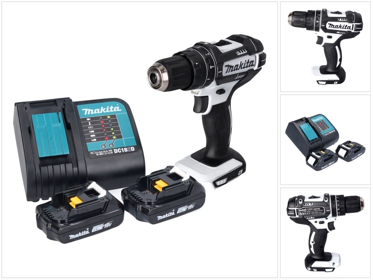 Makita DTD 152 Y1 akkuiskunväännin 18 V 165 Nm 1/4" + 1x akku 1,5 Ah - ilman laturia ​ hinta ja tiedot | Akkuporakoneet ja ruuvinvääntimet | hobbyhall.fi