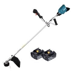 Akkutrimmeri Makita DUR 369 AT2, 36 V (2x 18 V), 5,0 Ah hinta ja tiedot | Pensasleikkurit | hobbyhall.fi