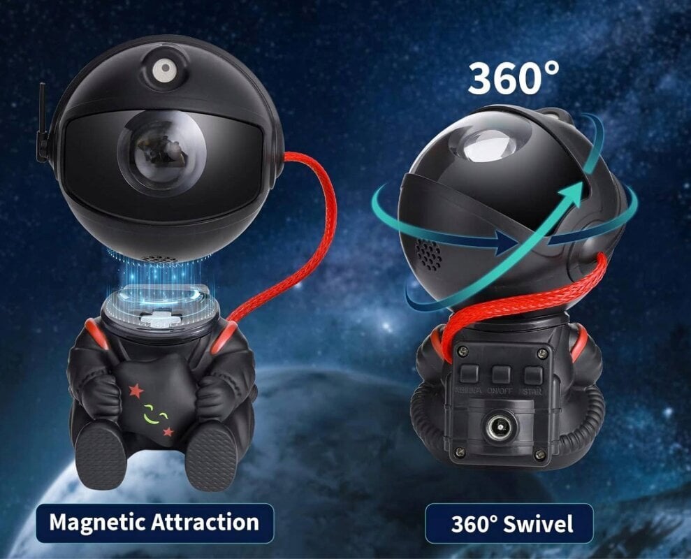 Astronautti LED 3D-valoprojektori, musta hinta ja tiedot | Kehittävät lelut | hobbyhall.fi