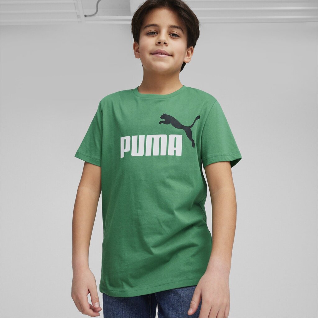 Puma lasten T-paita 586985*76, vihreä/valkoinen 4099685655830 hinta ja tiedot | Poikien paidat | hobbyhall.fi