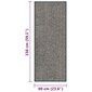 vidaXL Ovimatto nukallinen 60x150 cm vaaleanruskea hinta ja tiedot | Ovimatot | hobbyhall.fi