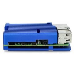Raspberry Pi 4B alumiinijäähdytin - sininen laatikko hinta ja tiedot | Mikrokontrollerit | hobbyhall.fi