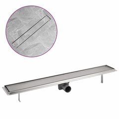 vidaXL Lineaarinen Suihkukaivo 830x140 mm Ruostumaton Teräs hinta ja tiedot | Ei ole määritelty Saniteettitarvikkeet | hobbyhall.fi