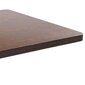 vidaXL Bistropöytä tummanruskea 80x80 cm MDF hinta ja tiedot | Ruokapöydät | hobbyhall.fi