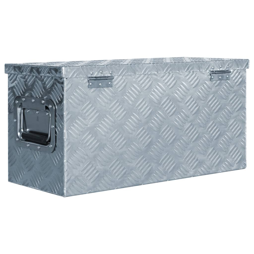vidaXL Alumiinilaatikko 61,5x26,5x30 cm hopea hinta ja tiedot | Työkalupakit ja muu työkalujen säilytys | hobbyhall.fi