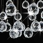 vidaXL Kattovalaisin kristallihelmillä hopea pallo 3 x G9 polttimoa hinta ja tiedot | Kattovalaisimet | hobbyhall.fi