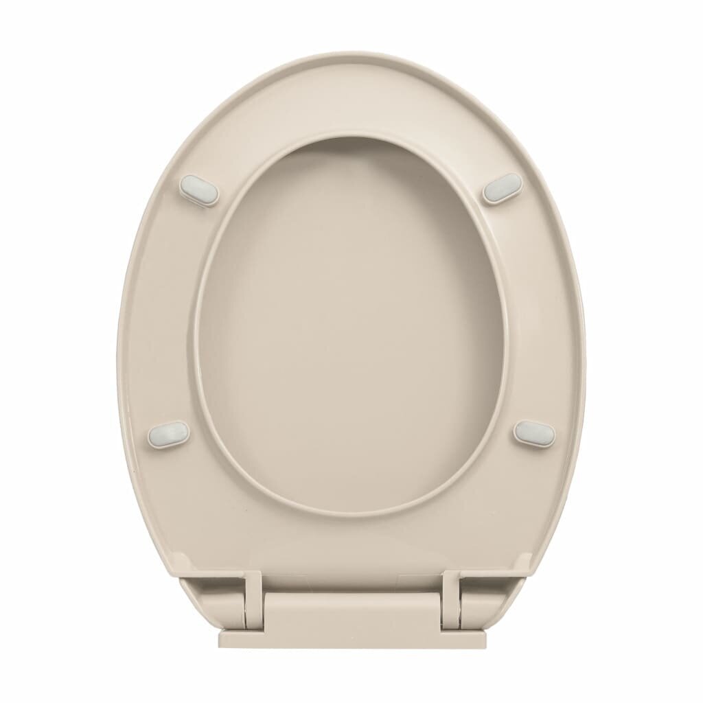 vidaXL WC-istuin pehmeästi sulkeutuva aprikoosi soikea hinta ja tiedot | WC-istuimen lisätarvikkeet | hobbyhall.fi