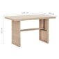 vidaXL Puutarhapöytä harmaa 110x60x67 cm polyrottinki hinta ja tiedot | Puutarhapöydät | hobbyhall.fi