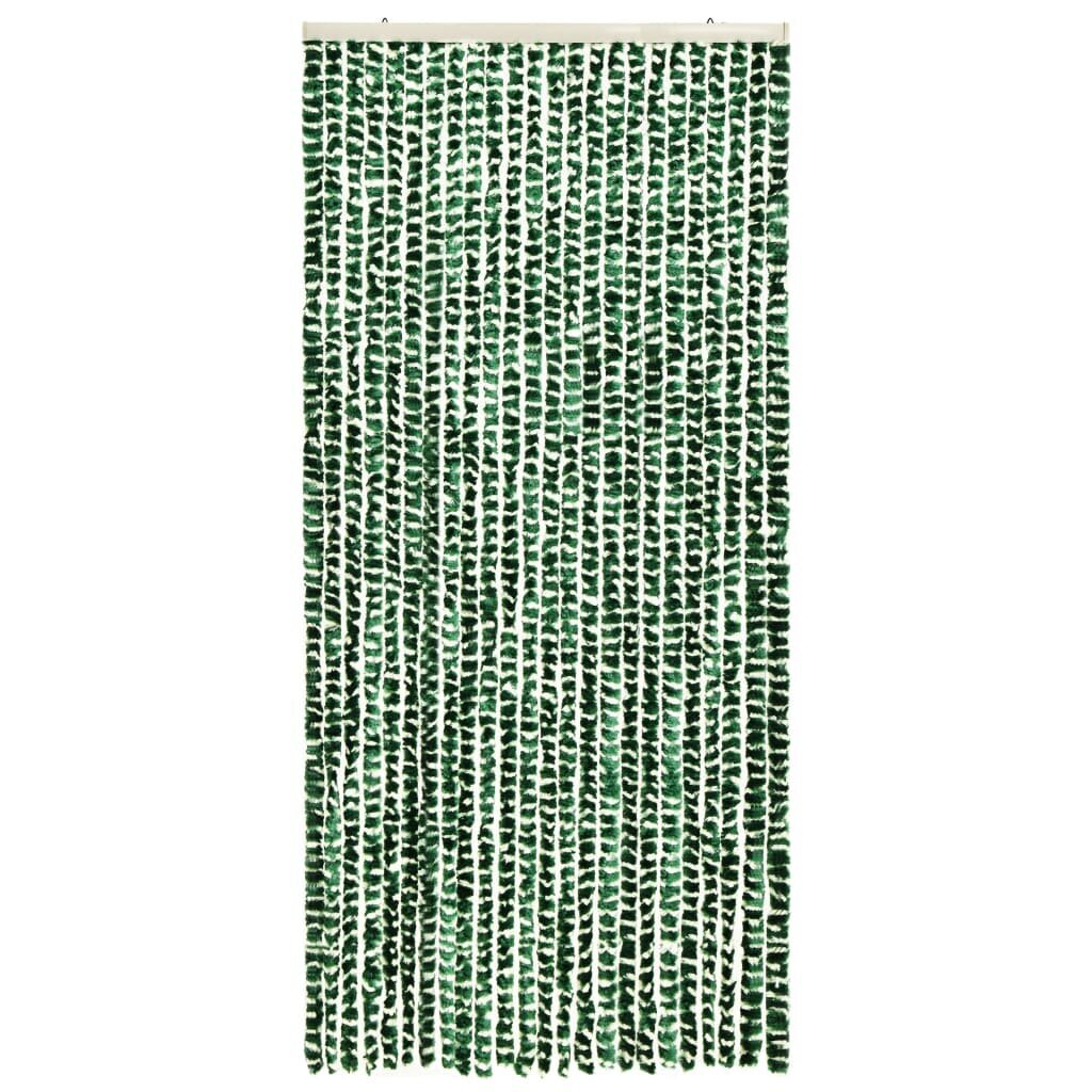 vidaXL Hyönteisverho vihreä ja valkoinen 100x220 cm Chenille hinta ja tiedot | Hyttysverkot | hobbyhall.fi