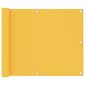 vidaXL Parvekkeen suoja keltainen 75x400 cm Oxford kangas hinta ja tiedot | Aurinkovarjot ja markiisit | hobbyhall.fi