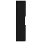 vidaXL Kylpyhuonekaappi musta 30x30x130 cm lastulevy hinta ja tiedot | Kylpyhuonekaapit | hobbyhall.fi