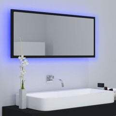 vidaXL LED-kylpyhuonepeili musta 100x8,5x37 cm akryyli hinta ja tiedot | Kylpyhuonepeilit | hobbyhall.fi