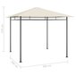 vidaXL Huvimaja 3x3x2,7 m harmaanruskea 180 g/m² hinta ja tiedot | Puutarhapaviljongit | hobbyhall.fi