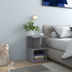 vidaXL Yöpöydät 2 kpl betoninharmaa 35x35x55 cm lastulevy hinta ja tiedot | Yöpöydät | hobbyhall.fi